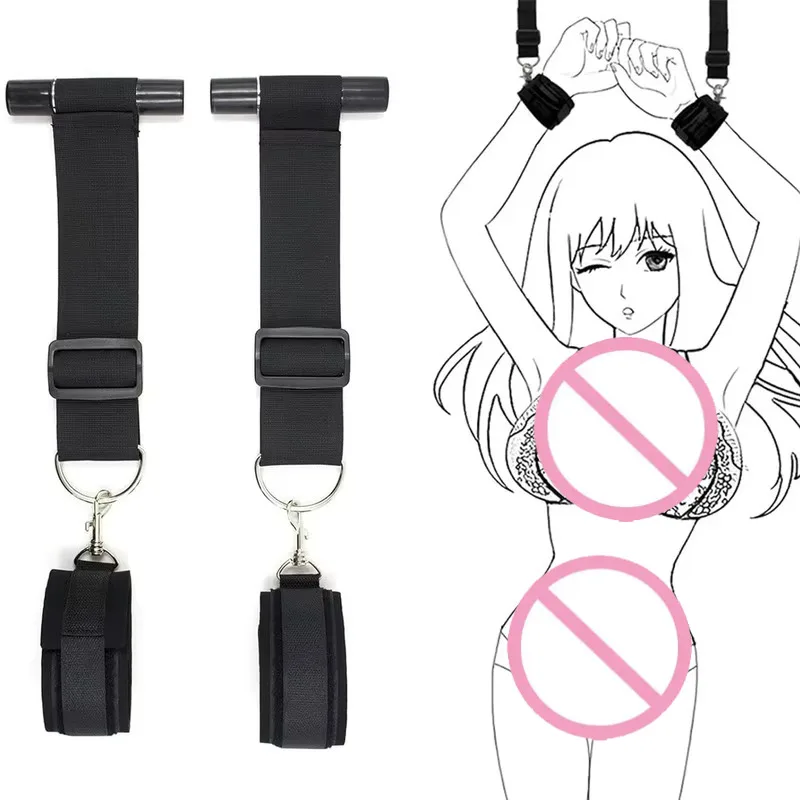 Sex Swing Adjustable Hanging Door Bound Handcuffs Couple Toy Couple Role Playing SM Products Legs Open Bondage Adult Sex Toys