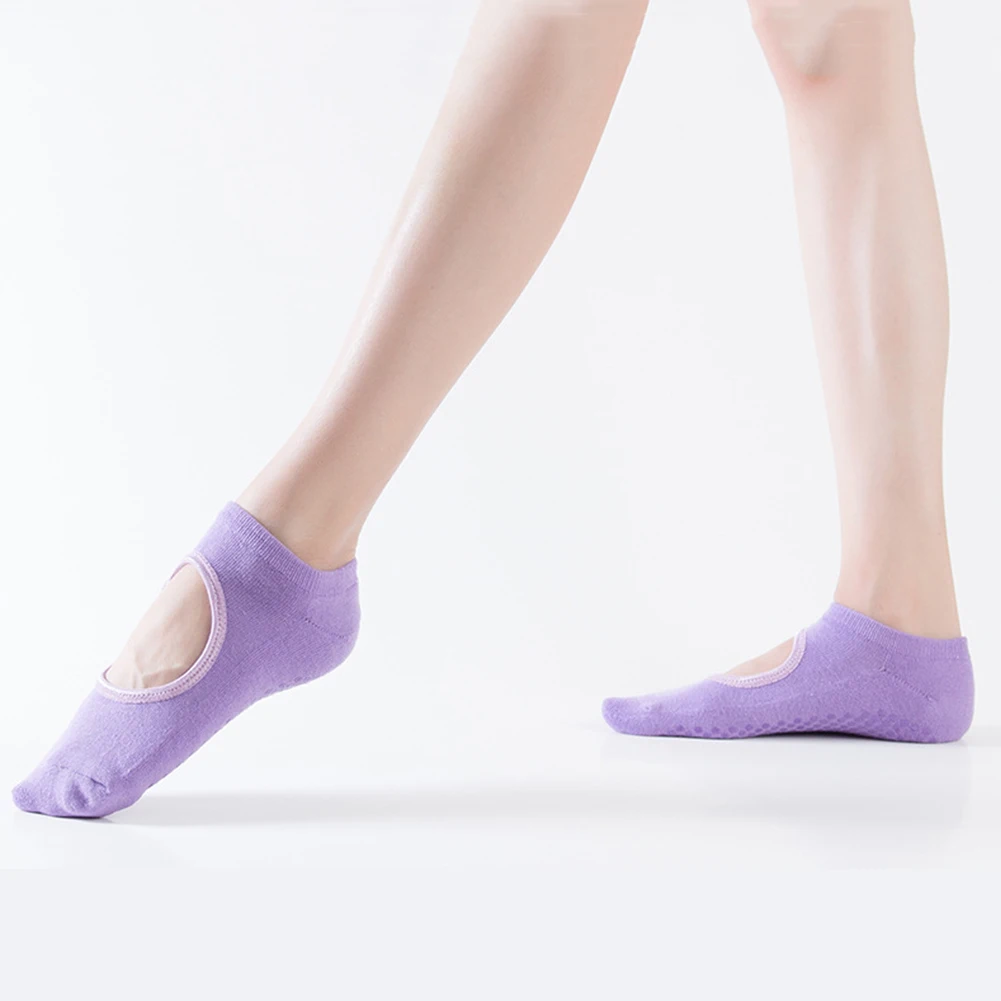 Chaussettes de yoga antidérapantes pour femmes, bleu vert rose, 17 x 8,5 x 9 cm, lot de 3 pièces, adaptées au Pilates | Leroy Merlin