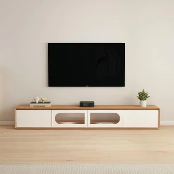 Mobili TV dal Design Funzionale, Stile Europeo Semplice e Boho, Salvaspazio, Arredamento per Soggiorno