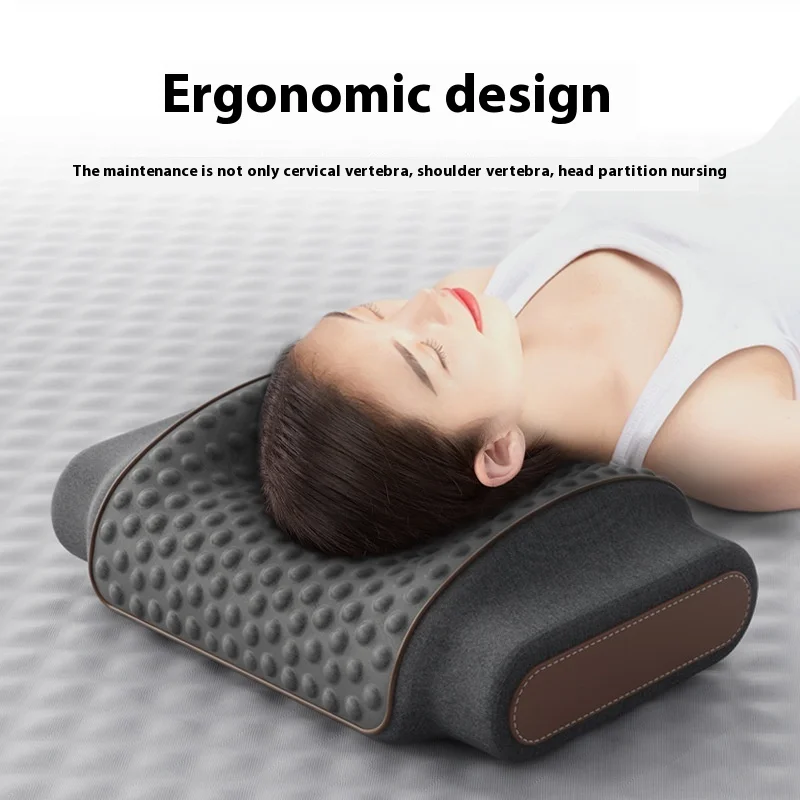 New Relieve Fatigue Airbag Neck Massage Constant temperature hot compress Pillow Electric vibrate Smart Kneading Massage Pillow
