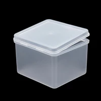 New Transparent Storage Box Organizer Small Card Holder Jewelry Case Plastic Storage Box Container Mini Boxes Packaging Case 2