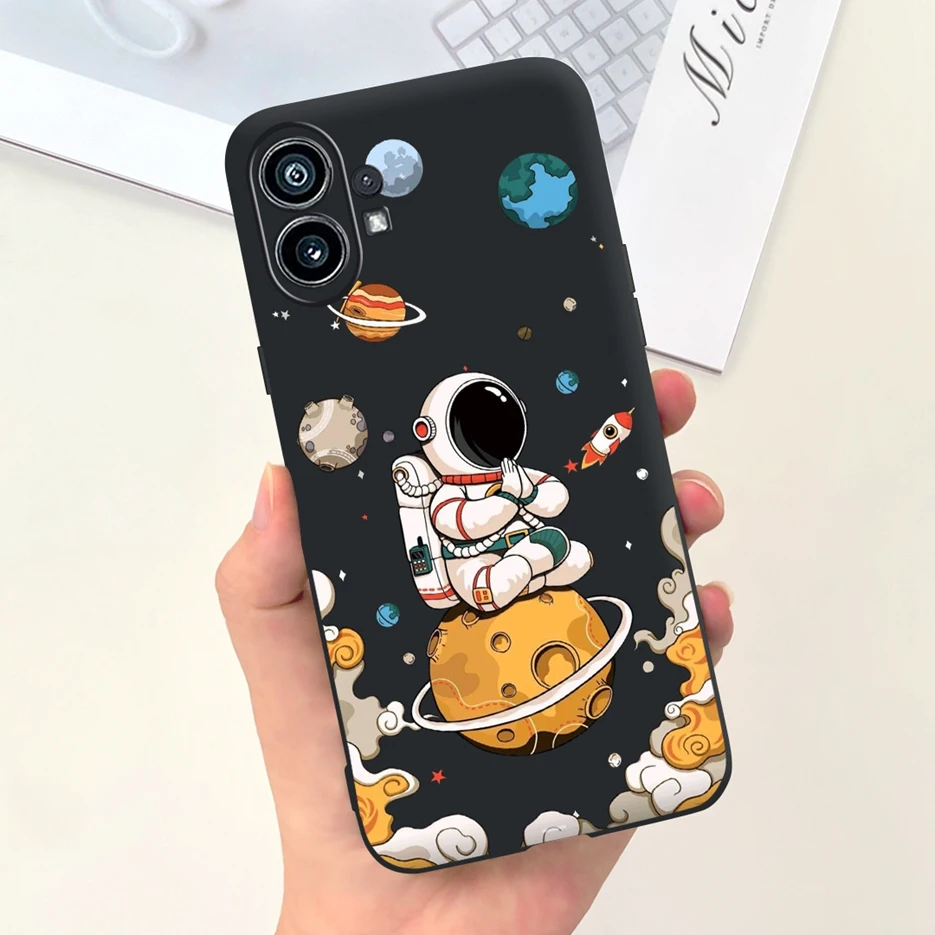 Cute Fashion Cartoon Soft Silicone Phone Case for Nothing Phone 1, 6.55'' Cover
