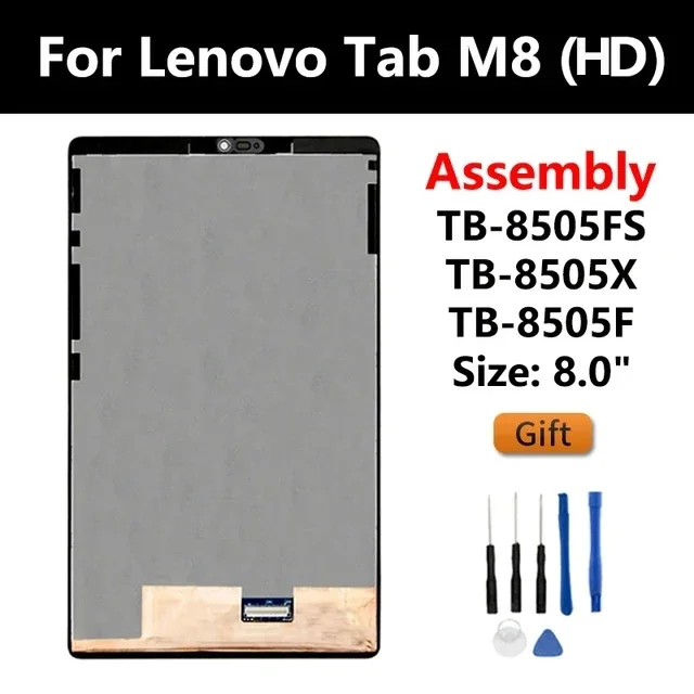 Lenovo M8 HD,8505x,8505f,8505fs,第2世代用の交換用タッチスクリーン