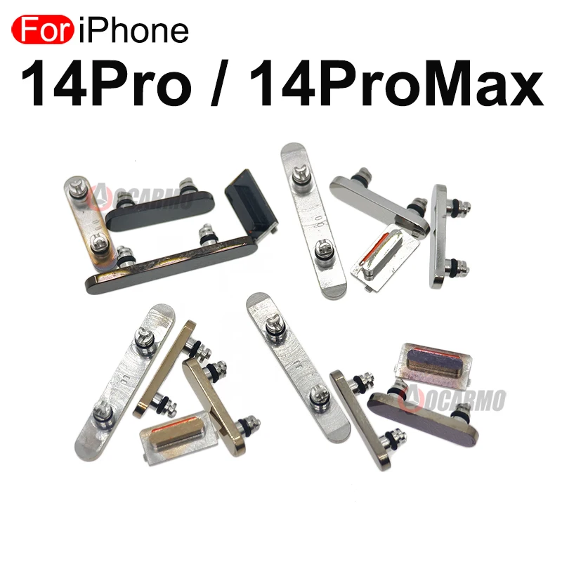 Phone Switch Key Power Volume Control Button For Apple iPhone 14 Pro Max 14Pro 14PM Full Set Side Replacement Parts