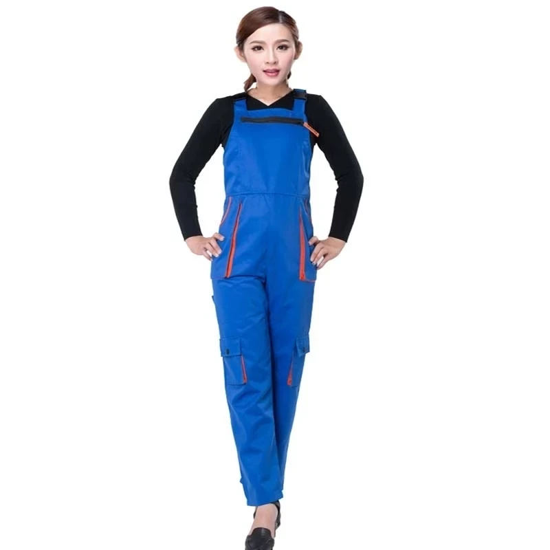 Work Bib overalls men women protective coverall repairman strap jumpsuits trousers working uniforms Plus Size 4XL coveralls