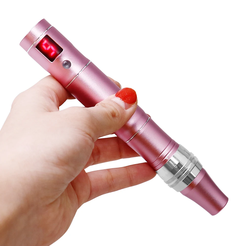 Professioneller kabelloser automatischer Derma-Stift für Gesicht und Körper, Multifunktions-Hautpflege-Werkzeugset, Schraube Dr. Pen Beauty Tool – Detail 9