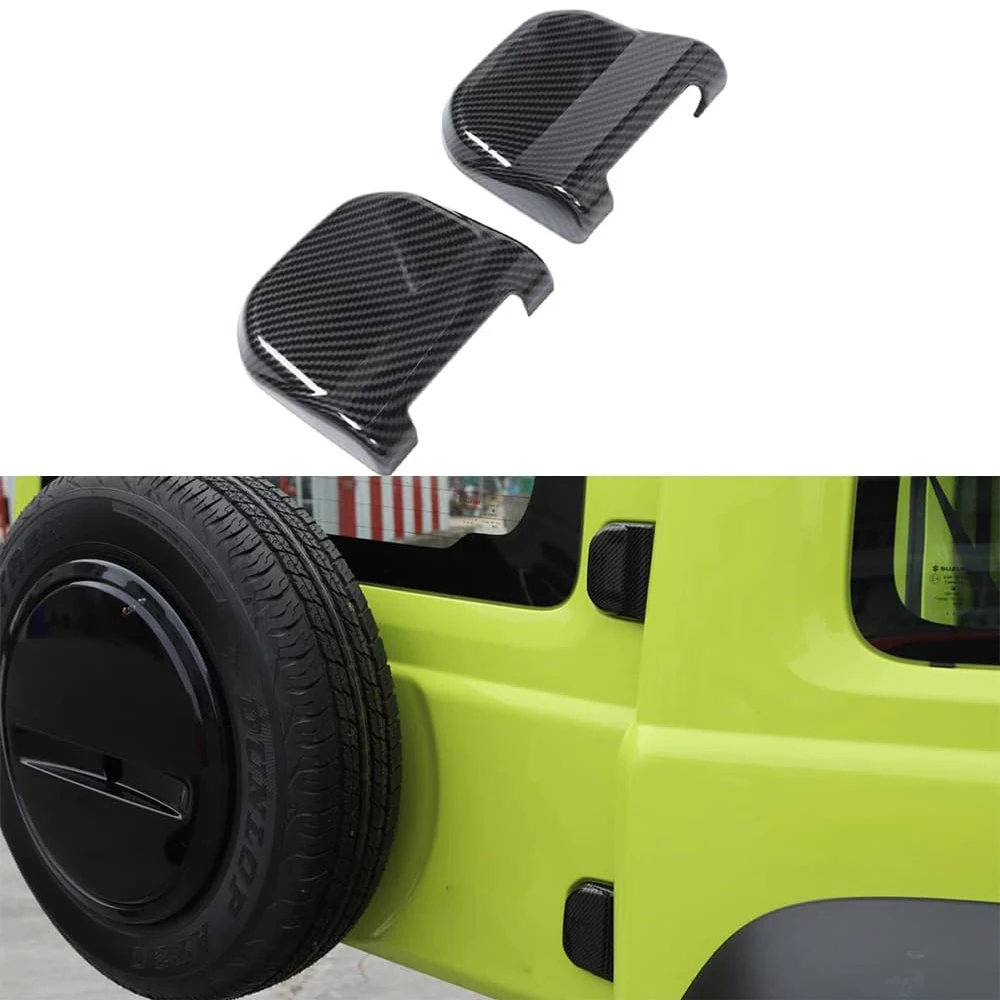 

Car Exterior Tailgate Door Hinge Decoration Cover Trim For Suzuki Jimny JB64 JB74 2019-2024+ Carbon Fiber Accessories