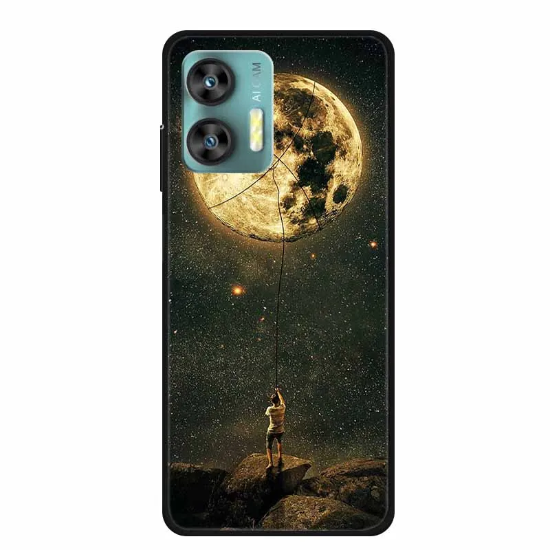 Black Cool Cat Silicone Soft TPU Shockproof Phone Case