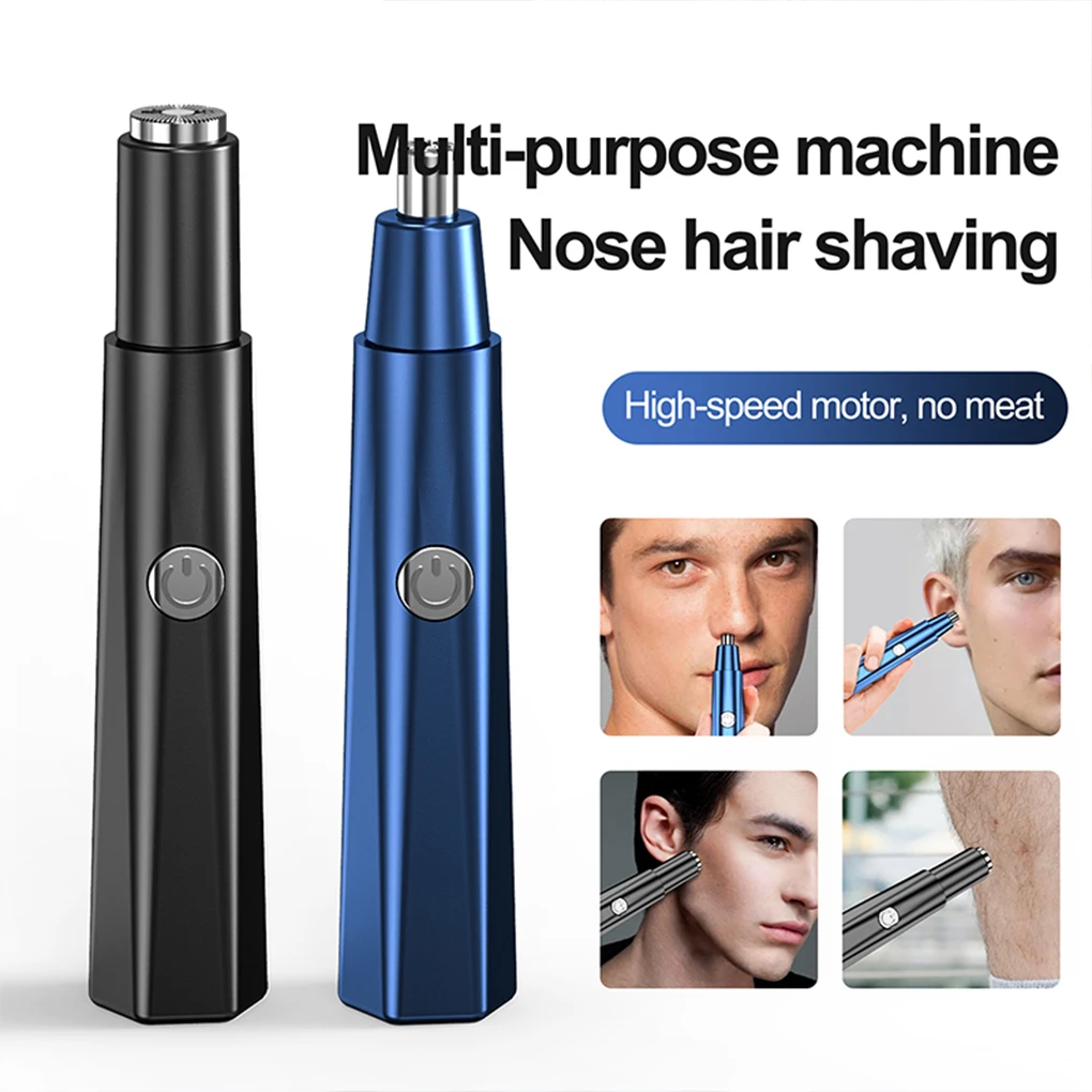 2 in 1 Electric Nose Hair Clipper Rechargeable Multi-kinetic Shaving Unisex Fully Automatic Washable Shaving Nose Trimmer_voghion.com