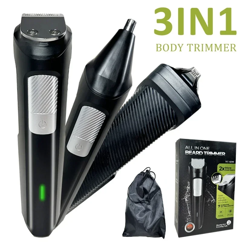 

Beard Grooming Kit with Hair Clippers, Electric Razor, IPX7 Waterproof Mustache, Face, Balls, Nose, Ear, Body Trimmer Shavers