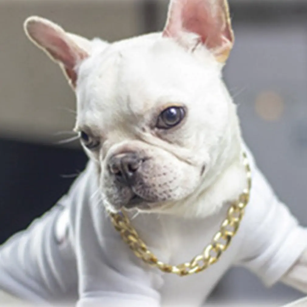 Collare Per Cani Completamente Saldato In Oro 18 Carati Collare Per Cani Cubano Resistente Per Cani Di Taglia Grande Collare Da Addestramento A Catena