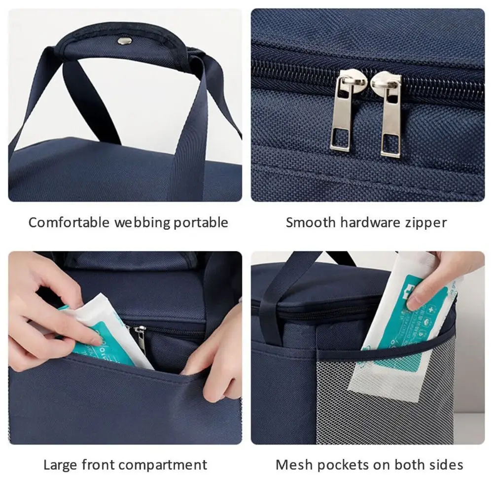 Large Thermal Insulated Lunch Bag Cool Bag Picnic Adult Kids Food Storage Box