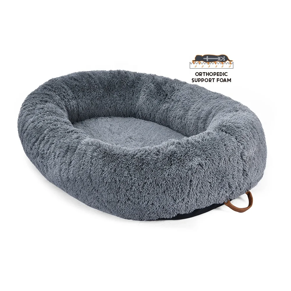 

Hot Pet Product Memory Foam Orthopedic Pet Bed Luxury Plush Giant Size Extra Large Human Pet Dog Bed