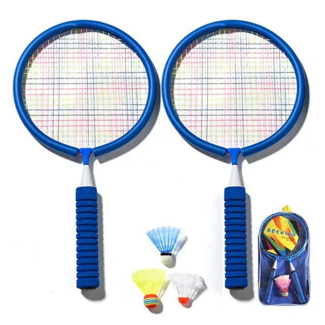 4 Lecteur Badminton Ensemble Avec Raquette Volant Extérieur Jardin Jeu  Famille