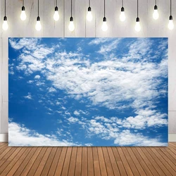 Natural Blue Sky Party Celebration Backdrop Banner - Birthday, Wedding, Bachelorette, & More - 240X180CM (JB073 - 20)
