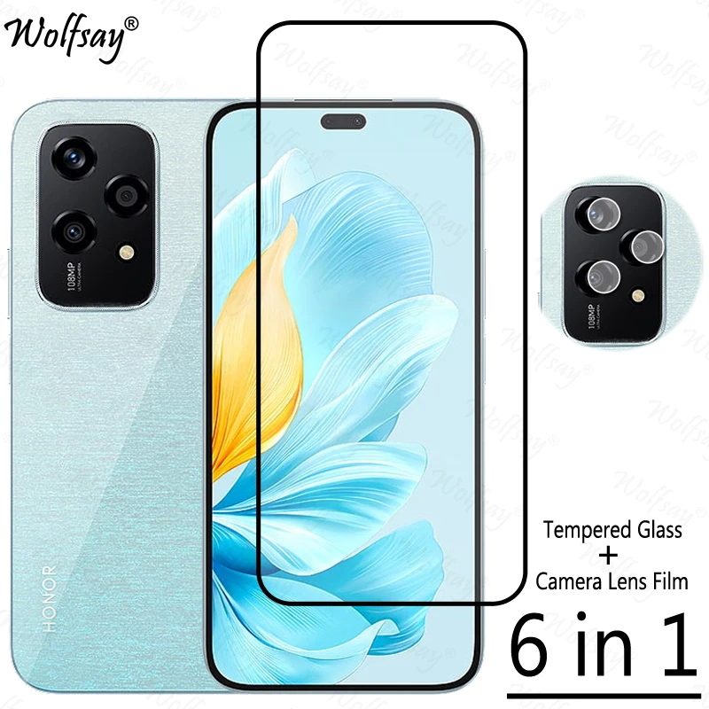 

Full Cover Tempered Glass For Honor 200 Lite Screen Protector For Honor 200 Lite Camera Glass For Honor 200 Lite Glass 6.7 inch