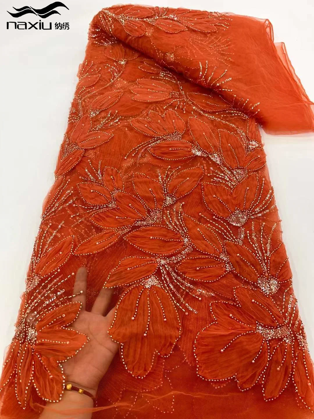 

Madison-African Sequins Lace Fabrics, French Tulle, Nigerian Wedding Party, High Quality, Groom, 2024