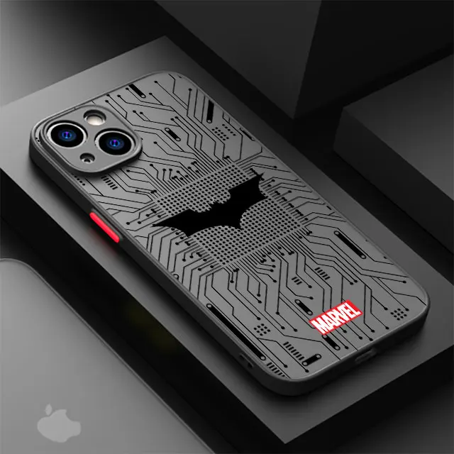 Funda de teléfono para Apple iPhone 8 Plus, XS, X, 12 Mini, 7, 6S, 11 Pro, 15 Pro, SE, 14 Pro, Max, 13, XR, Marvel, Spider Man, Iron Man