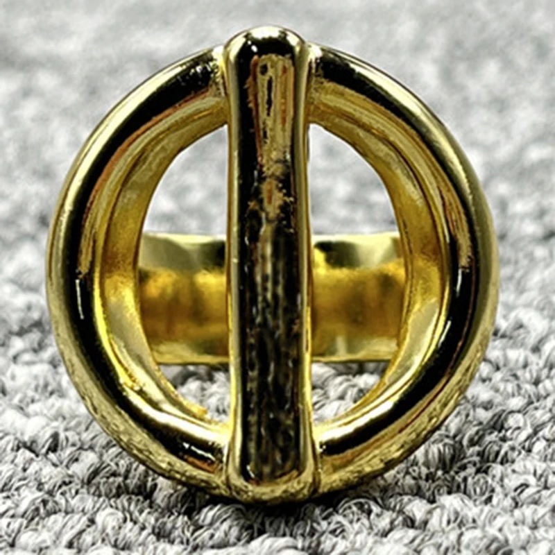 Best Sellers2022 New Edition Trendy Silver Plated 14K Yellow Gold Charm Ring Niche Jewelry Gift