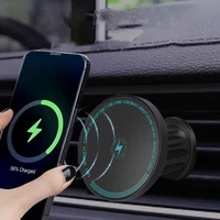 UYUXIO 15W Strong Magnetic Wireless Car Charger Air Vent Car Mount Phone Holder Fast Charging for iPhone 15 16 14 13 12 Pro Max