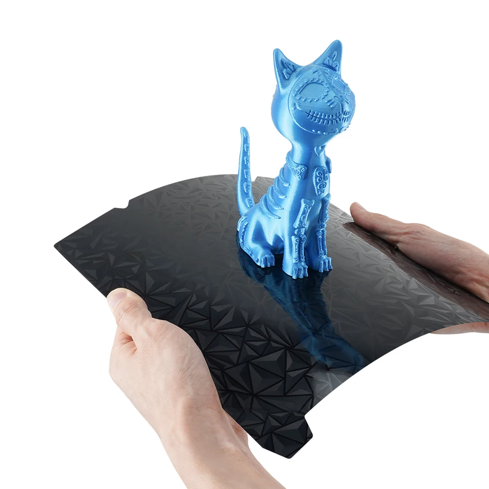 Creality K1 Max PEI bouwplaat, 315 x 310 mm, glad PEI-blad, flexibel verenstaal, bedplatform met glad PEI-oppervlak voor Creality K1/K1 Max/Ender 3 V3 Plus/3 Max Neo 3D-printer (zonder magnetische