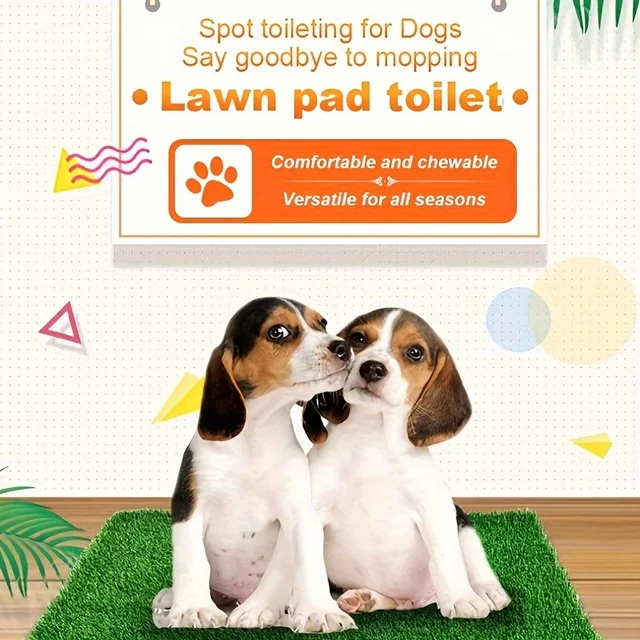 Premium Washable Dog Training Mat-Indoor/Outdoor Grass Trimmer，Convenient for potty training and odor control 4