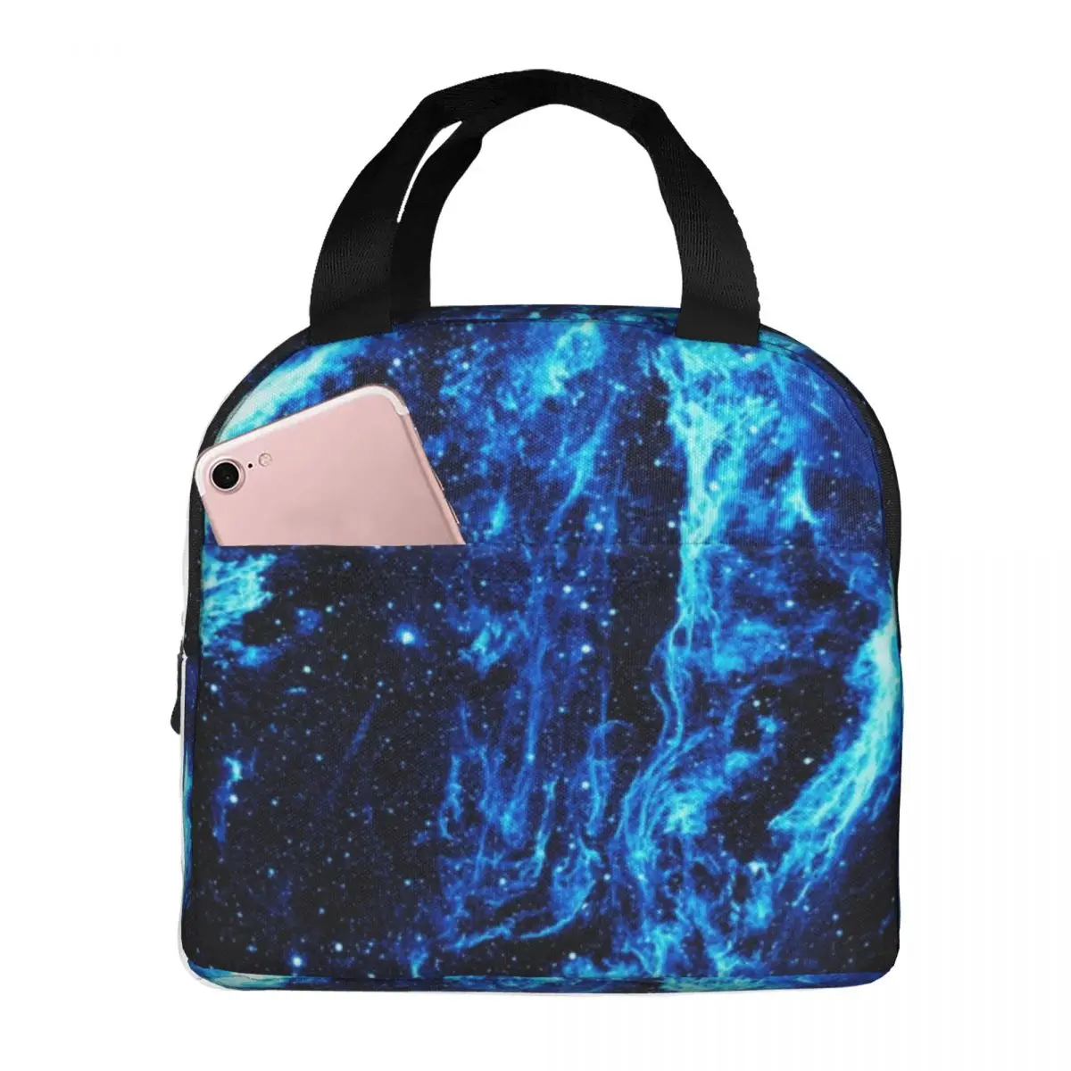 

Space Starry Sky Firefly Thermal Insulated Lunch Bag Insulated bento bag Meal Container Food Bag Large Tote Lunch Box School