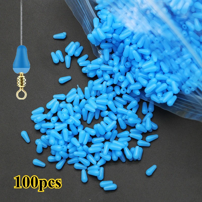 100 flotteurs anti-emmêlement ovales bleus pour pêche en mer - accessoires SeaTool résistants