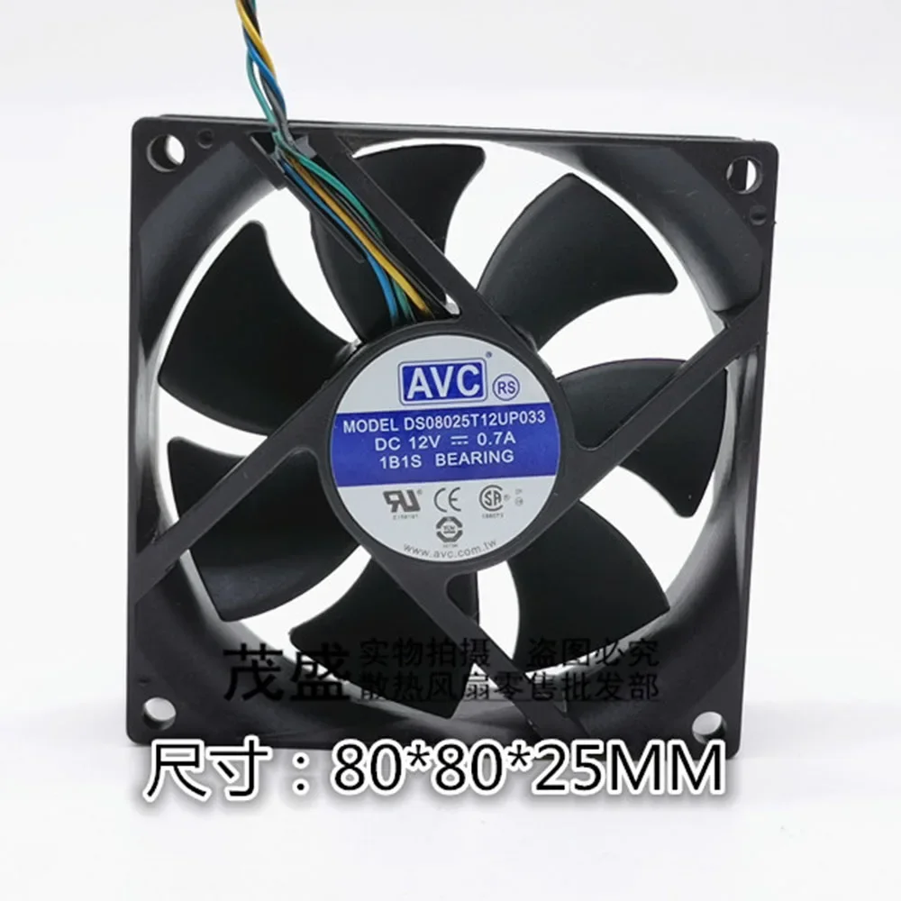 PWM ð ǳ, AVC 8025, 8cm ǳ 4   ds08025t12u, 12V, 0.70a, 4 , 8cm, 80X80X25mm, , ǰ