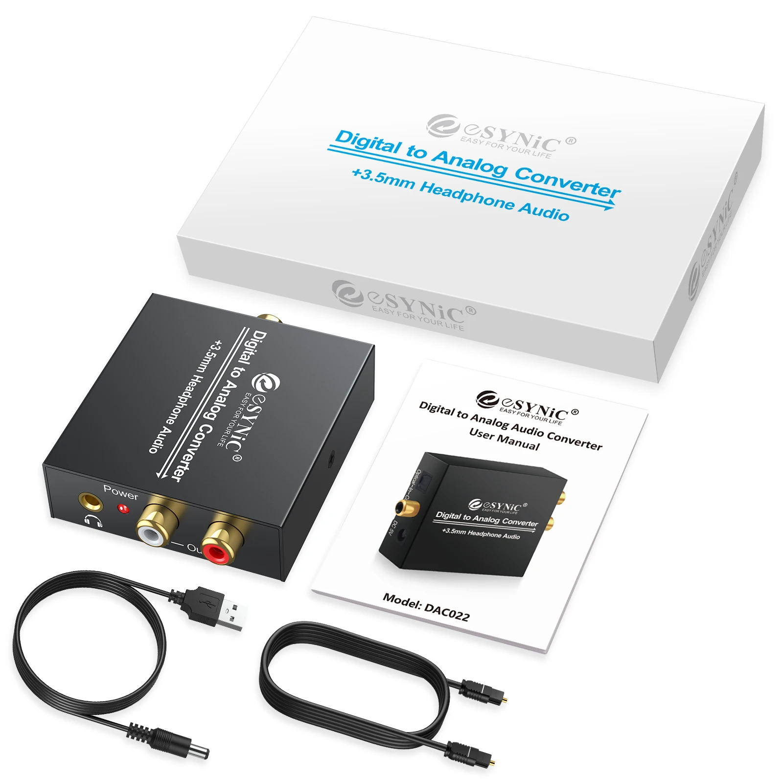Audio Converter Adapter Audio Adapter Audio Converter 192kHz DAC Converter
