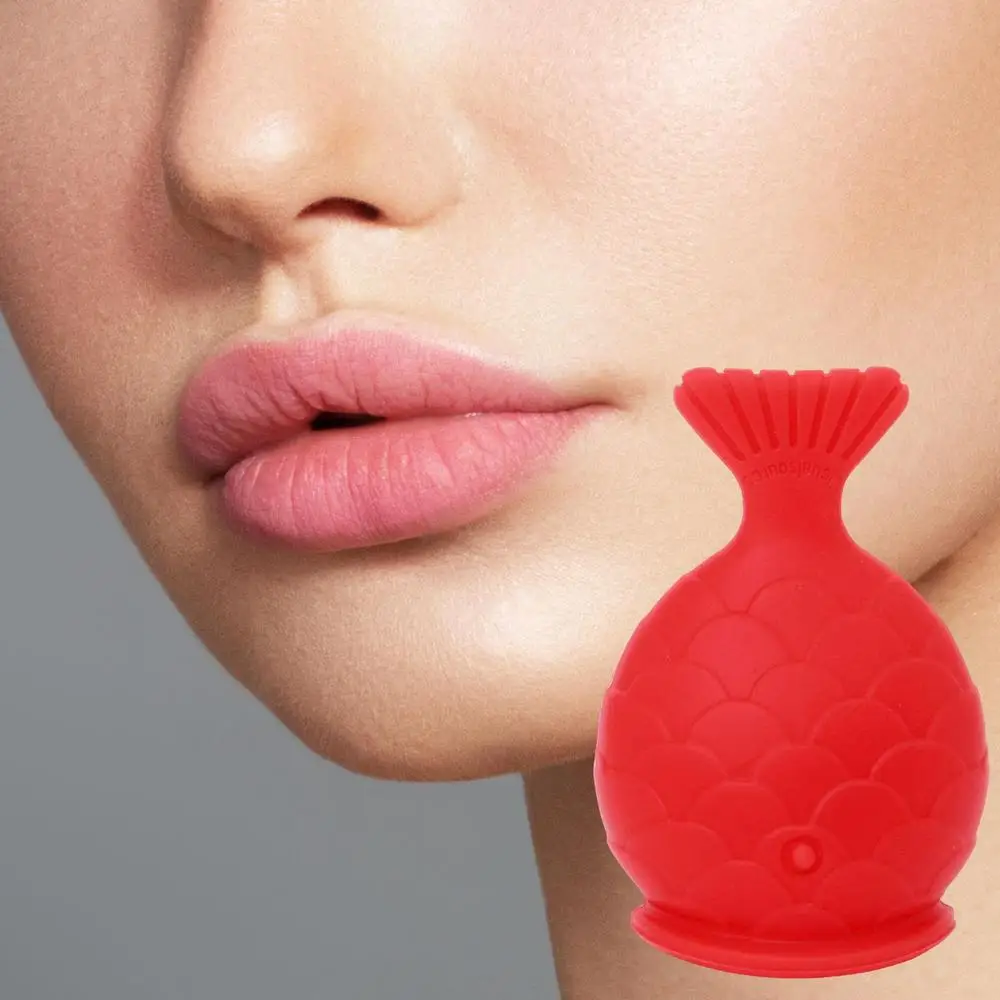 Description Picture 4 of itemSilicone Labium Fish Shape Lips Tools Women Sexy Lip Plumper Enhancer Tool for Female Girls Natural Pout Thicken Mouth Plump