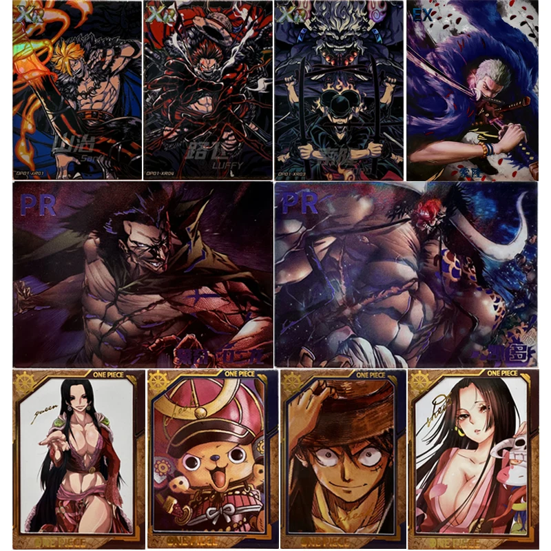 

Anime One Piece Monkey D Luffy Roronoa Zoro Kaidou Nami Chopper Boa Hancock Collector Cards Christmas Birthday Gifts Game Toys