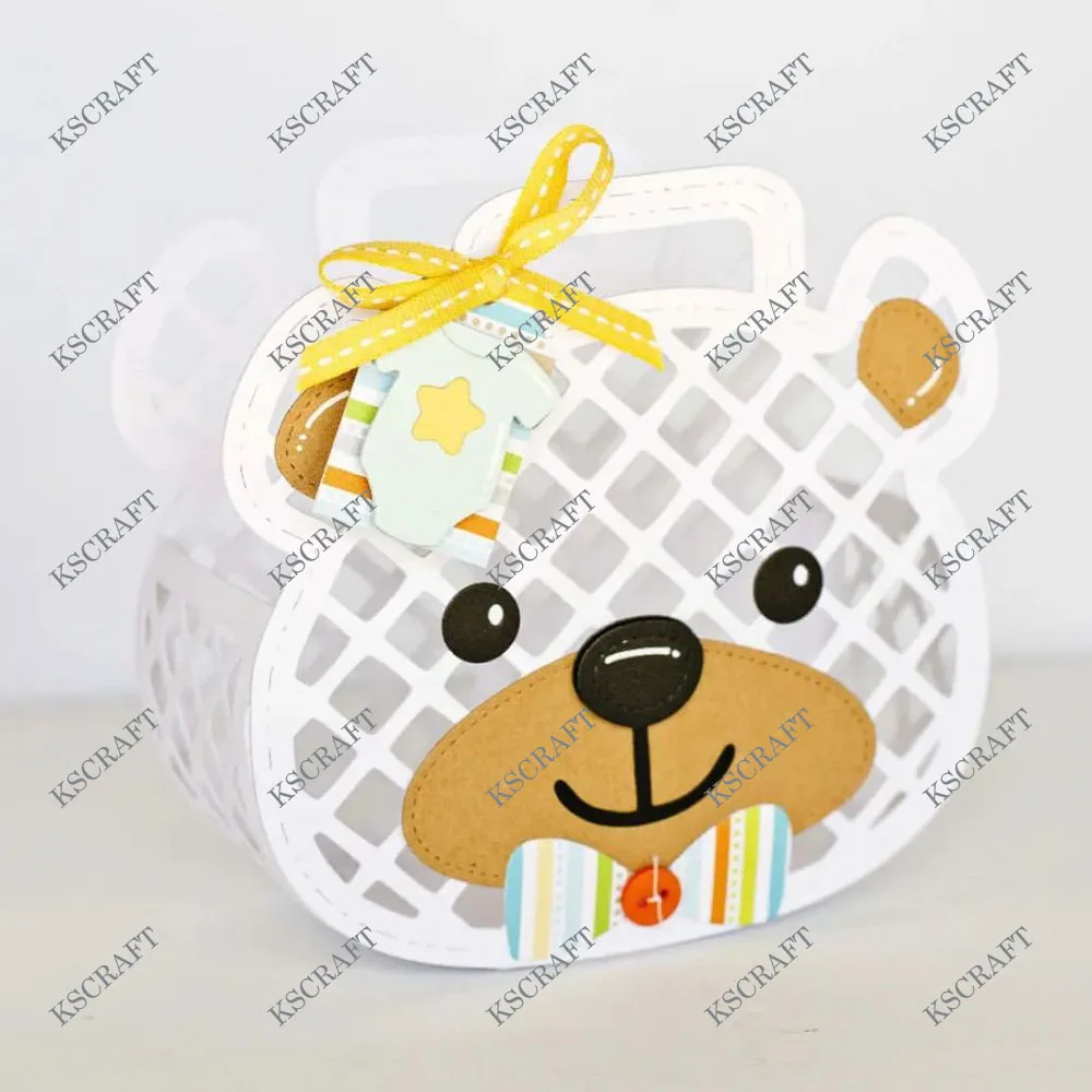 Description Picture 2 of itemKSCRAFT Bear Jelly Tote Bag Metal Cutting Dies Stencils for DIY Scrapbooking Decorative Embossing DIY Paper Cards
