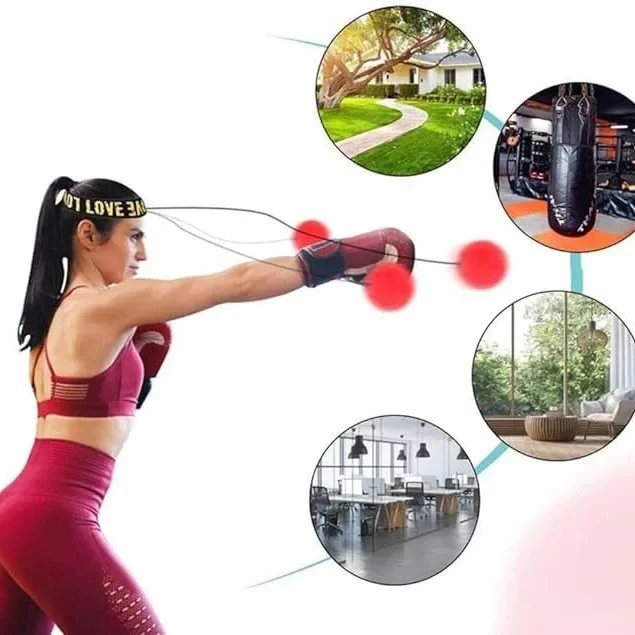 Boxing Punching Balls Head-mounted PU Speed Ball MMA Muay thai Training Hand Eye Reaction Home Sandbag Fitness Boxing Equipment head mounted speed ball,boxing speed ball