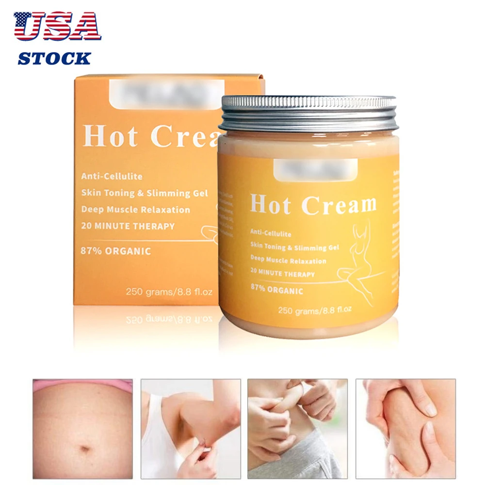 Fat Burner Hot Cream Body Slimming Anti Cellulite Belly Firming Ginger Body Sweat Massage Gel Weight Loss Cream