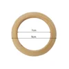 Unfinished Solid Wooden Rings 50-150MM Natural Wood Rings For Macrame DIY Crafts Wood Hoops Ornaments Connectors Jewelry Making - Image 5