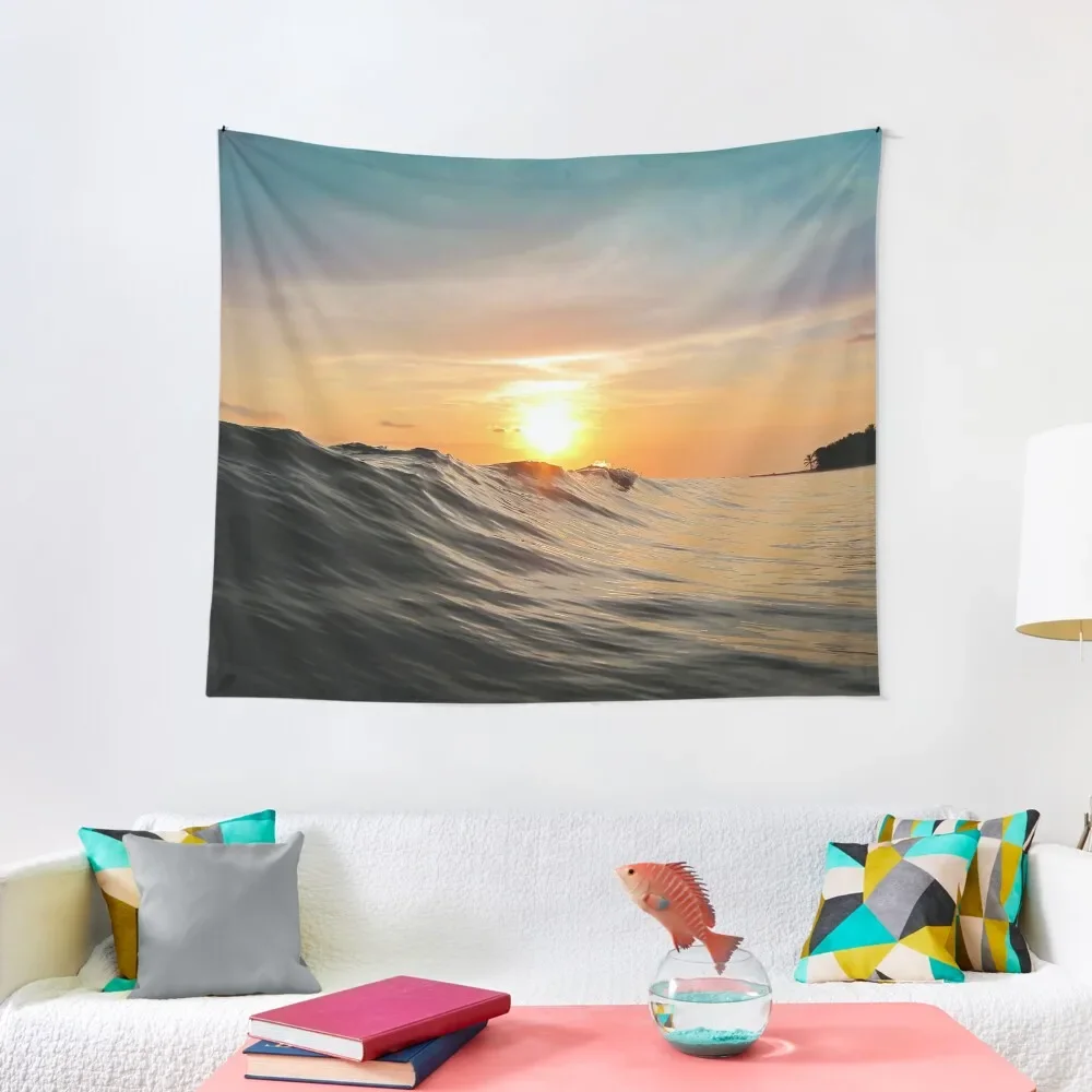 

Sunset in Paradise Tapestry Carpet Wall Aesthetic Room Decor Tapestry