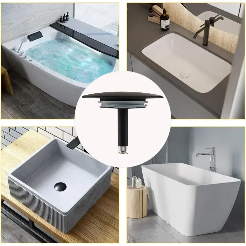 Drain Stopper 70mm Bathtub Drain Stopper Bathroom Replacement Tub Sink Waste Pop Up Plug Bathtub Accessories 1pcs, drain stopper,basin drain stopper,silicone drain stopper