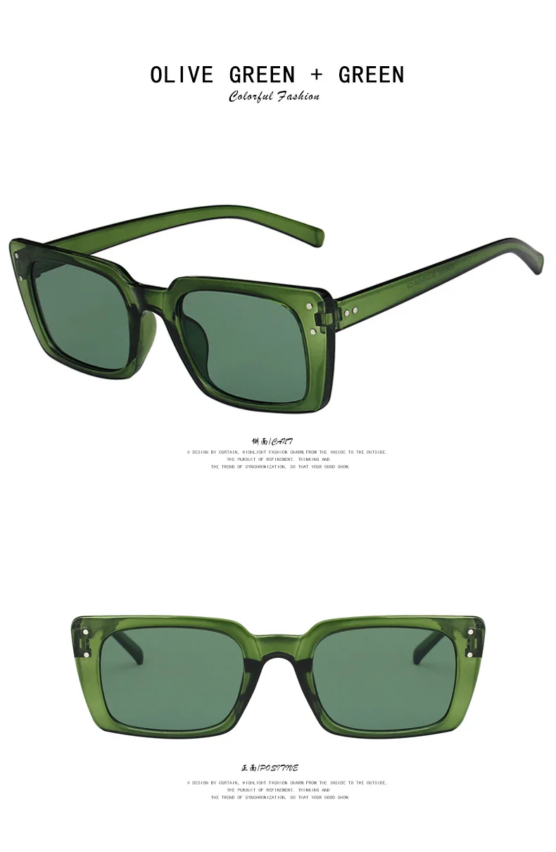 Comprar Gafas de sol rectangulares pequeñas para mujer, gafas de sol  cuadradas de diseñador de marca Vintage ovaladas, gafas de sol para dama,  gafas antideslumbrantes UV400