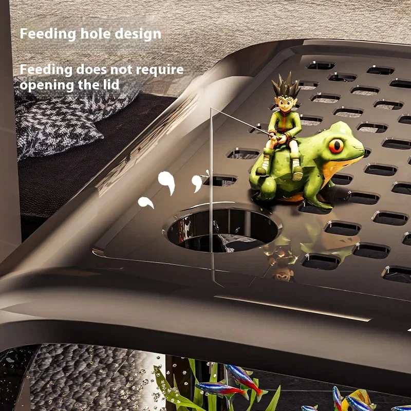 Desktop Fish Tank Kit w Oxygenation and Filtration Systems 3