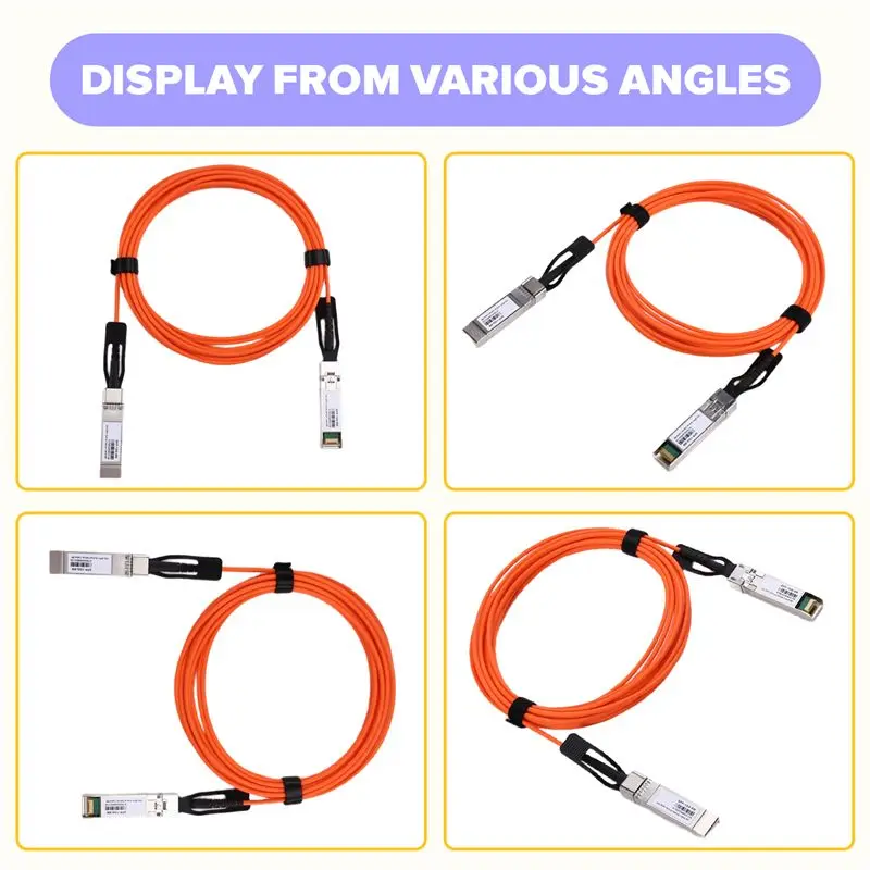 N91R-For Mikrotik 스위치 호환 10G SFP+ AOC OM2 케이블 10Gbps 5M LSZH 10G SFP+ AOC Om2 케이블
