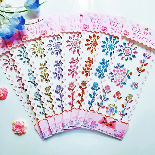 Flower Gem Stickers