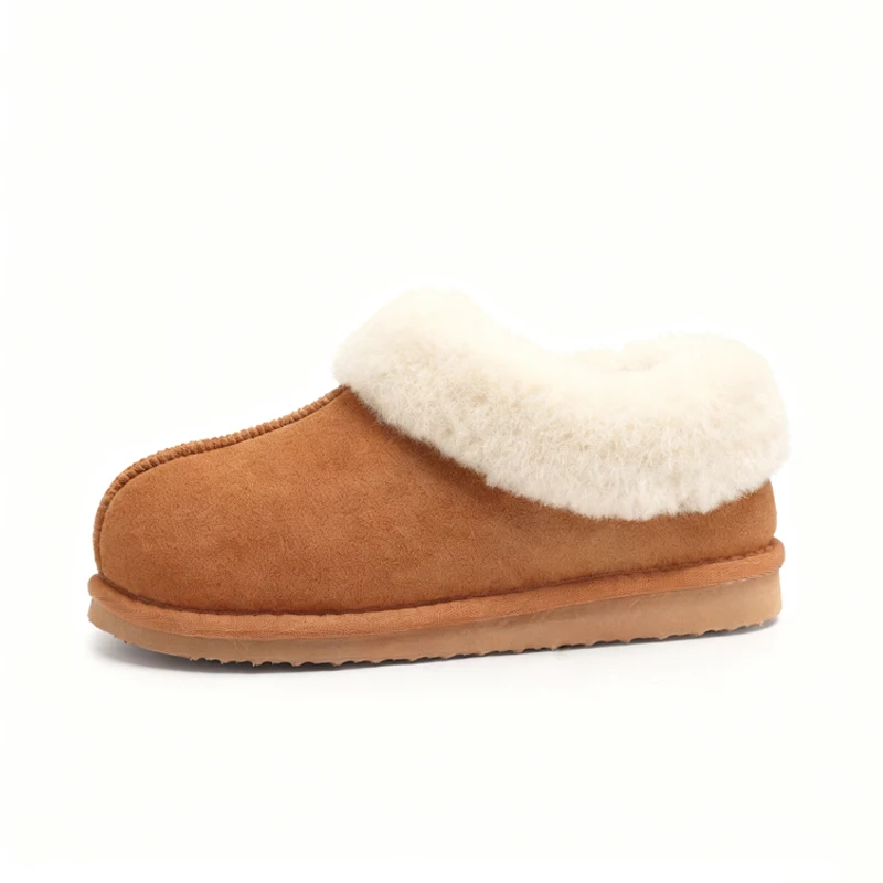 Comwarm Winter-Hausschuhe mit Plüschfutter für Damen, rutschfeste Plattform, Innenrutschen, flauschig, warm, bequem, Outdoor-Damen-Baumwollschuhe – Detail 10