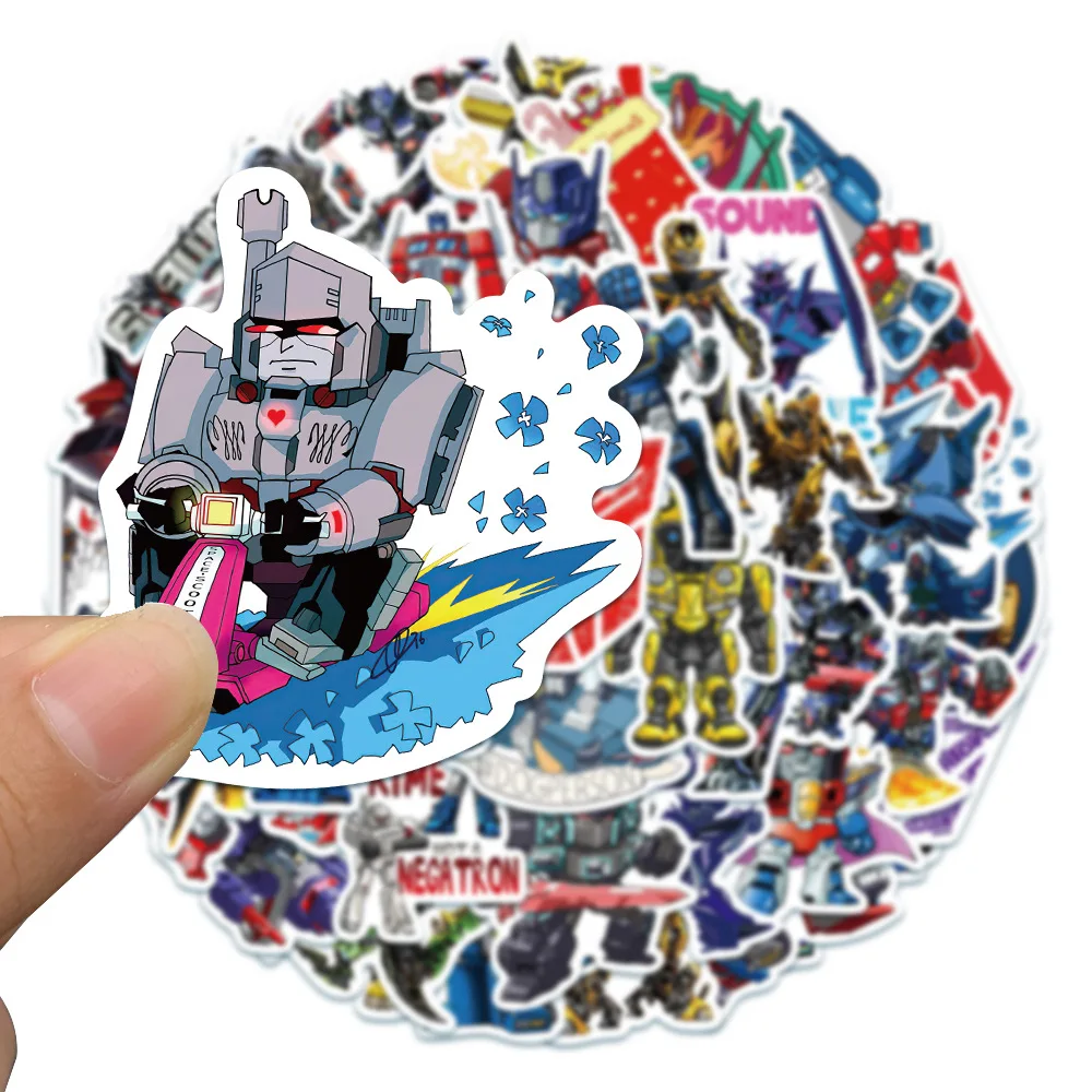 50PCS Autobot Transformers Stickers Motorcycle Car Skateboard Laptop Luggage Bike Waterproof Sticker Decals for Kids Toys 4