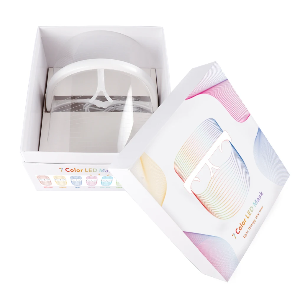 7 Colors LED Face Mask Photon Facial Beauty Mask Skin Rejuvenation Facial SPA Skin Care Tool