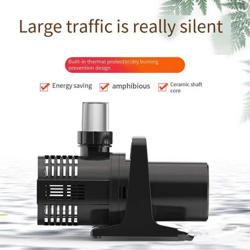 

580W High Power Submersible Pump Low Suction Aquarium Accessories Fish Tank Filter Pump Pool High-lift Fountain 220-240V
