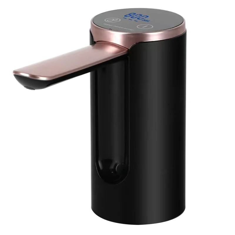 Touch Screen Bucket Water Pump, Automatic Water Dispenser, Electric Folding Pump, Quantitative Outlet, Black HOT
