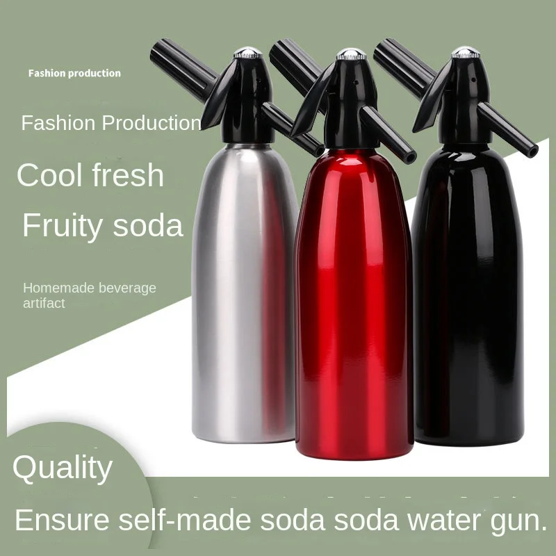 Professional Soda Water Siphon 1L Aluminum CO2 Sparkle Soda Maker Bar Tools bar accessories home bars bar accessories