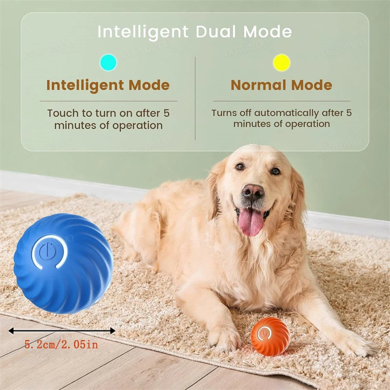 Dog Toy Ball Automatic Moving Bouncing Rolling Ball USB Smart puppy Interactive Dog Chew Toy Ball Cat Products 2