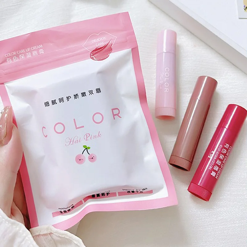 HAIPINK 3-Piece Set Tinted Moisturizing Lip Balm